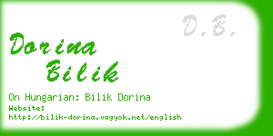 dorina bilik business card